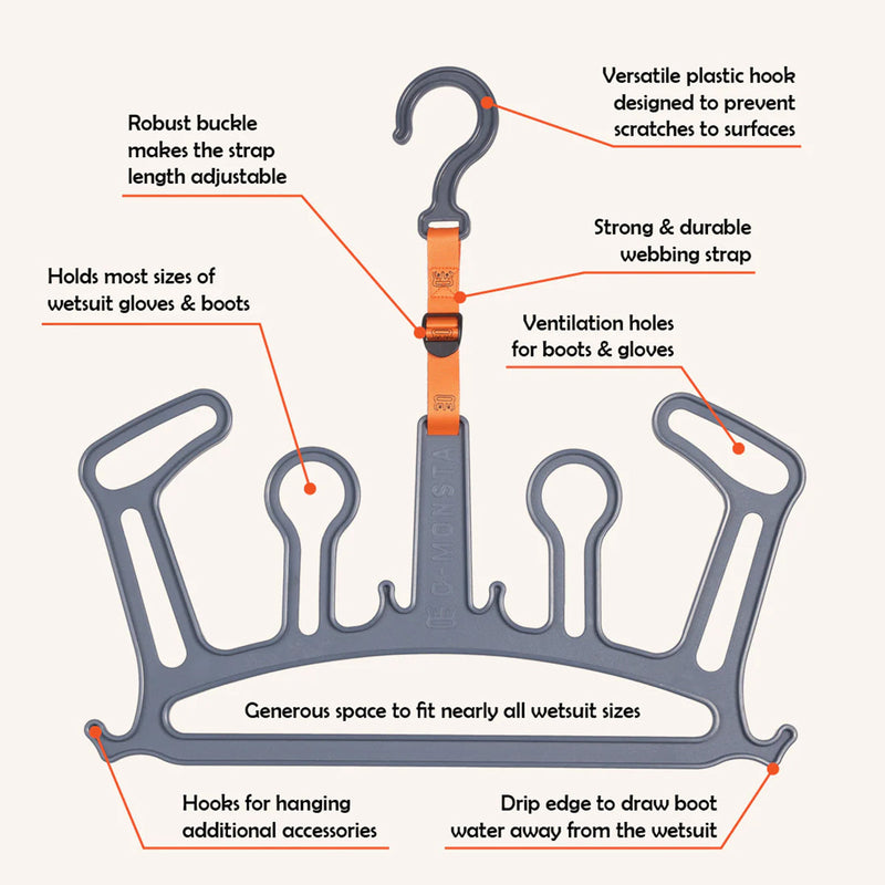 Load image into Gallery viewer, C-Monsta V2 Wetsuit Hanger 10
