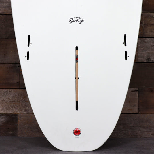 CJ Nelson Designs Outlier Two Plus One Thunderbolt Red 7'0 × 23 × 3 ⅛ Surfboard - Sage Green • DAMAGED 3