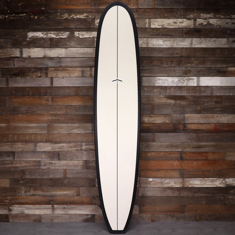 Load image into Gallery viewer, CJ Nelson Designs Chameleon Thunderbolt Black 9'5 × 23 ½ × 3 ⅛ Surfboard - Off White/Carbon Rail 1
