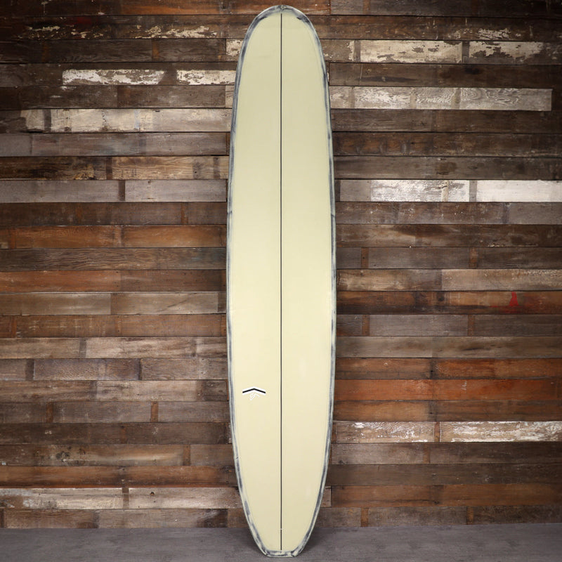 Load image into Gallery viewer, CJ Nelson Designs Slasher Low Pro Thunderbolt Black 9'3 × 23 × 3 Surfboard - Black Tan/Brushed Carbon • REPAIRED 1

