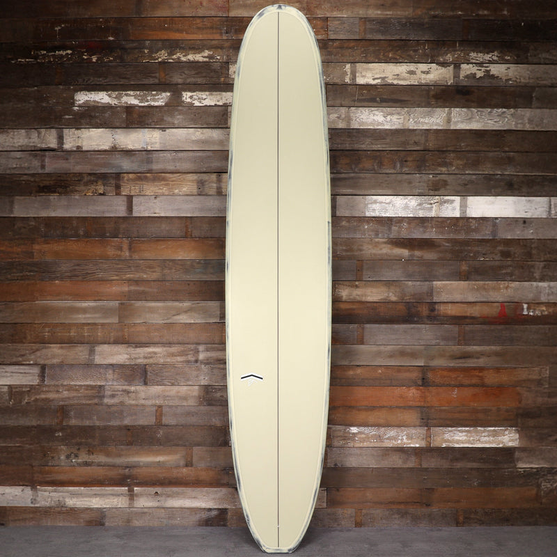 Load image into Gallery viewer, CJ Nelson Designs Slasher Low Pro Thunderbolt Black 9'9 × 23 ½ × 3 3/16 Surfboard - Tan/Brushed Carbon 1
