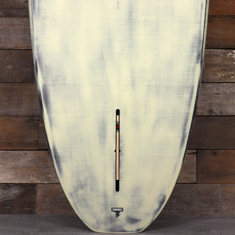 Load image into Gallery viewer, CJ Nelson Designs Slasher Low Pro Thunderbolt Black 9'9 × 23 ½ × 3 3/16 Surfboard - Tan/Brushed Carbon 3
