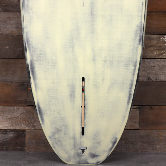 CJ Nelson Designs Slasher Low Pro Thunderbolt Black 9'9 × 23 ½ × 3 3/16 Surfboard - Tan/Brushed Carbon 3