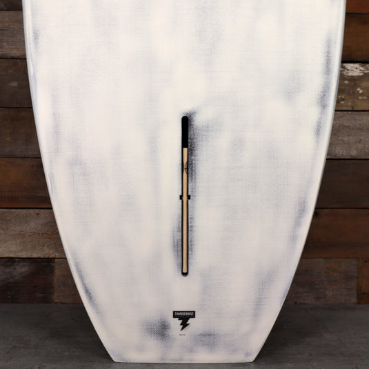CJ Nelson Designs Sprout 2.0 Thunderbolt Black 9'6 × 23 ½ × 3 ⅛ Surfboard - White/Brushed Carbon 3