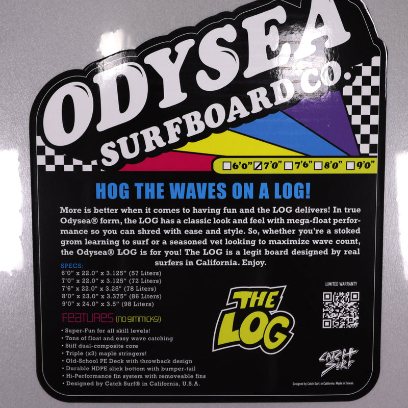 Load image into Gallery viewer, Catch Surf Odysea Log 7'0 × 22 × 3 ⅛ Surfboard - Cool Gray 4
