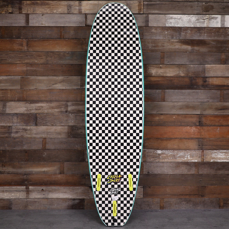 Load image into Gallery viewer, Catch Surf Odysea Log 7'0 × 22 × 3 ⅛ Surfboard - Turquoise/Checkers 2
