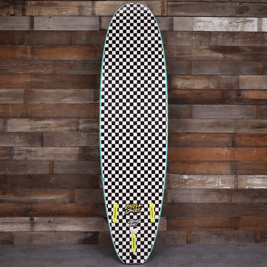 Catch Surf Odysea Log 7'0 × 22 × 3 ⅛ Surfboard - Turquoise/Checkers 2