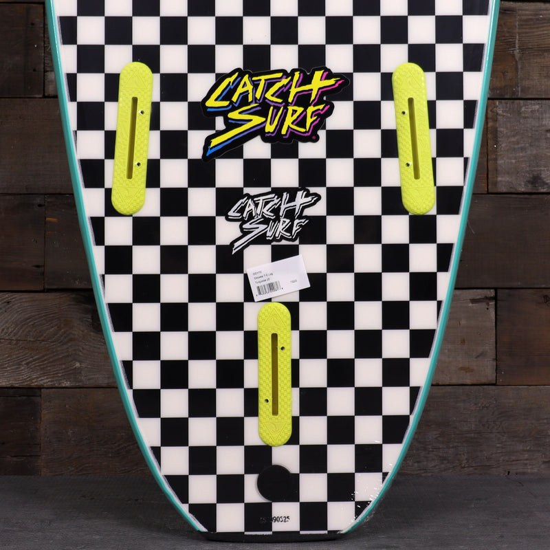 Load image into Gallery viewer, Catch Surf Odysea Log 7'0 × 22 × 3 ⅛ Surfboard - Turquoise/Checkers 3
