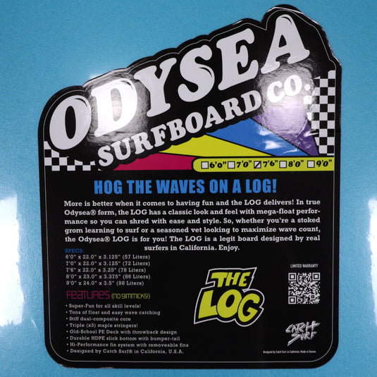 Catch Surf Odysea Log Kalani Robb 7'6 × 22 × 3 ¼ Surfboard - Cool Blue 4