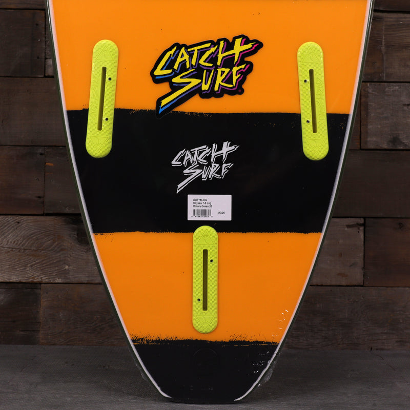 Load image into Gallery viewer, Catch Surf Odysea Log 7'6 × 22 × 3 ¼ Surfboard - Military Green/Stripes
