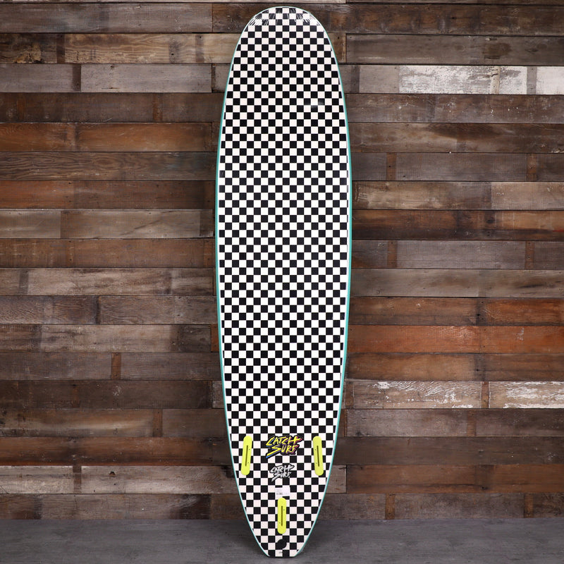 Load image into Gallery viewer, Catch Surf Odysea Log 7'6 × 22 × 3 ¼ Surfboard - Turquoise/Checkers 2
