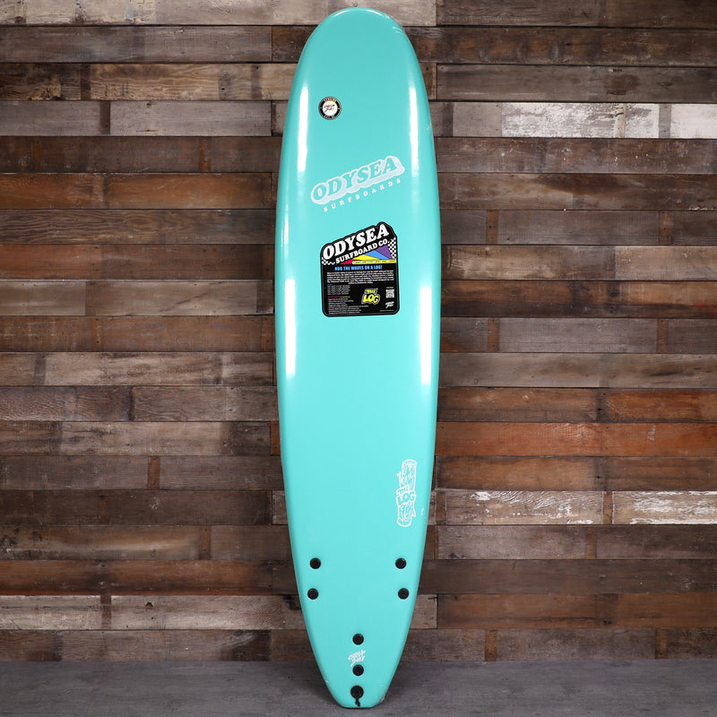 Load image into Gallery viewer, Catch Surf Odysea Log 7'6 × 22 × 3 ¼ Surfboard - Turquoise/Checkers 1
