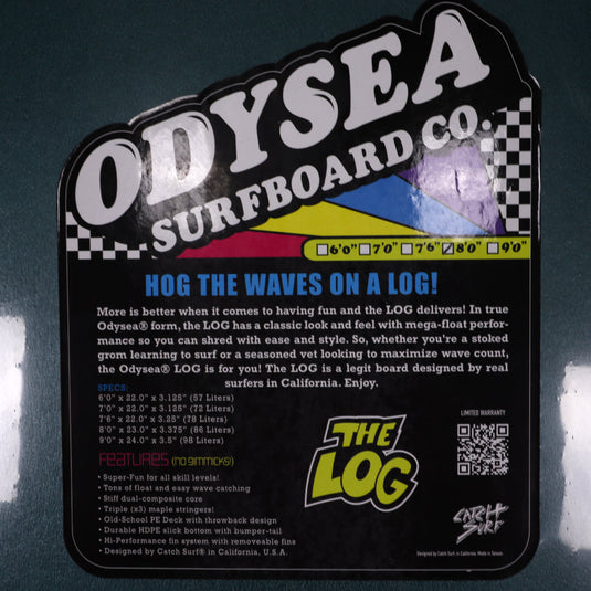 Catch Surf Odysea Log × Johnny Redmond 8'0 × 23 × 3 ⅜ Surfboard - Mallard Green 4