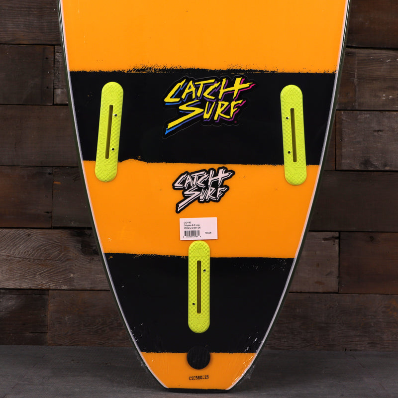Load image into Gallery viewer, Catch Surf Odysea Log 8'0 × 23 × 3 ⅜ Surfboard - Military Green/Stripes
