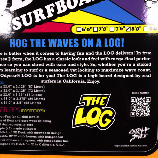 Catch Surf Odysea Log 8'0 × 23 × 3 ⅜ Surfboard - Pilsner 4
