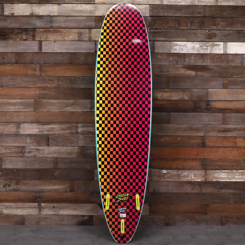 Load image into Gallery viewer, Catch Surf Odysea Log 8'0 × 23 × 3 ⅜ Surfboard - Turquoise/Checkers
