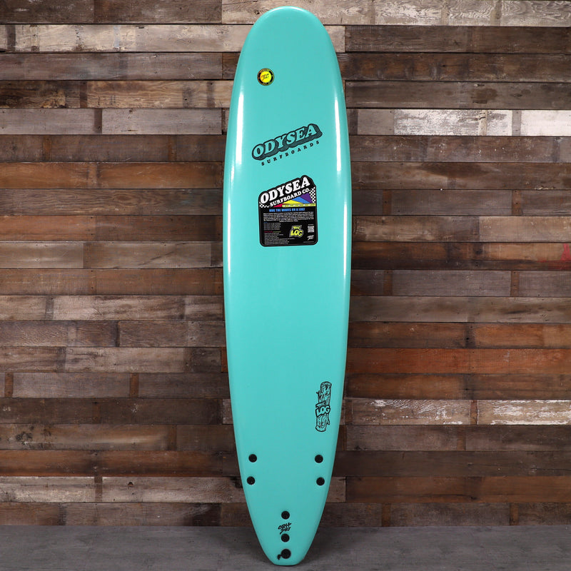 Load image into Gallery viewer, Catch Surf Odysea Log 8'0 × 23 × 3 ⅜ Surfboard - Turquoise/Checkers
