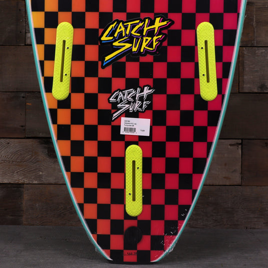 Catch Surf Odysea Log 8'0 × 23 × 3 ⅜ Surfboard - Turquoise/Checkers