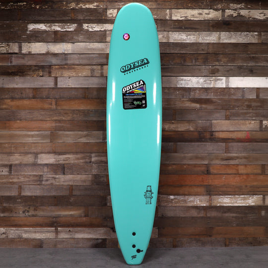 Catch Surf Odysea Plank 9'0 × 24 × 3 ½ Surfboard - Turquoise/Checkers