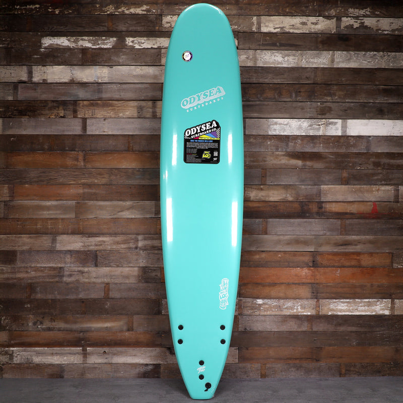 Load image into Gallery viewer, Catch Surf Odysea Log 9'0 × 24 × 3 ½ Surfboard - Turquoise/Checkers 1
