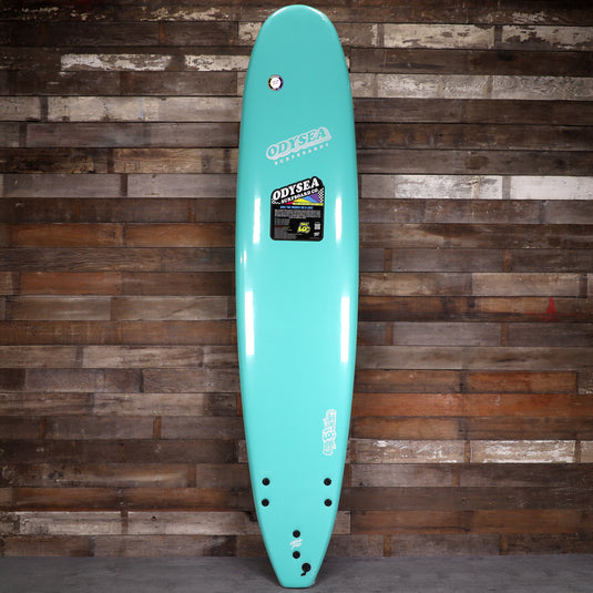 Catch Surf Odysea Log 9'0 × 24 × 3 ½ Surfboard - Turquoise/Checkers 1