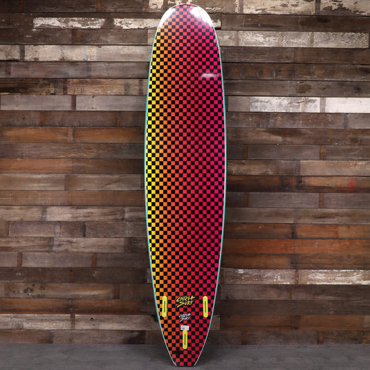 Catch Surf Odysea Log 9'0 × 24 × 3 ½ Surfboard - Turquoise/Checkers