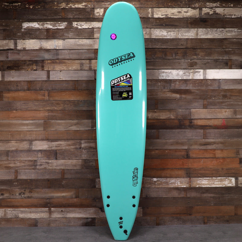 Load image into Gallery viewer, Catch Surf Odysea Log 9'0 × 24 × 3 ½ Surfboard - Turquoise/Checkers
