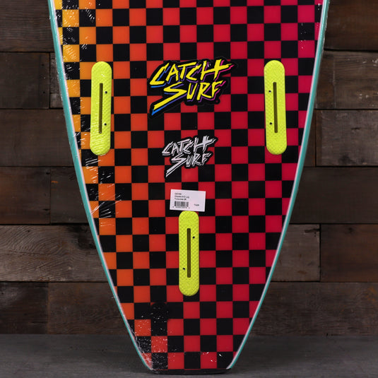 Catch Surf Odysea Log 9'0 × 24 × 3 ½ Surfboard - Turquoise/Checkers
