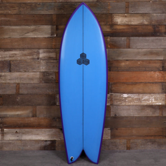 Channel Islands Feb's Fish 5'5 × 20 ⅛ × 2 5/16 Surfboard - Blue/Purple 1
