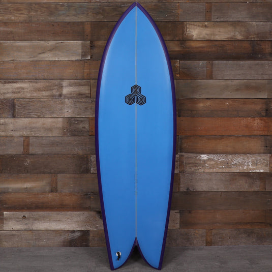 Channel Islands Feb's Fish 5'5 × 20 ⅛ × 2 5/16 Surfboard - Blue/Purple 1