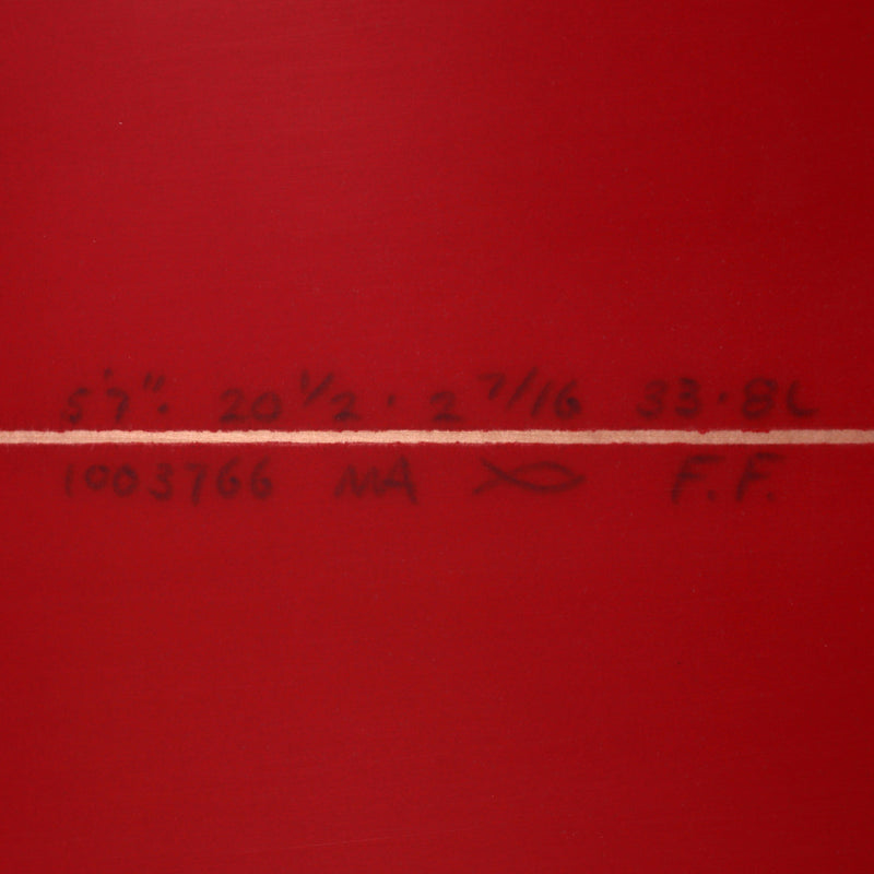 Load image into Gallery viewer, Channel Islands Feb's Fish 5'7 × 20 ½ × 2 7/16 Surfboard - Red/Yellow 4
