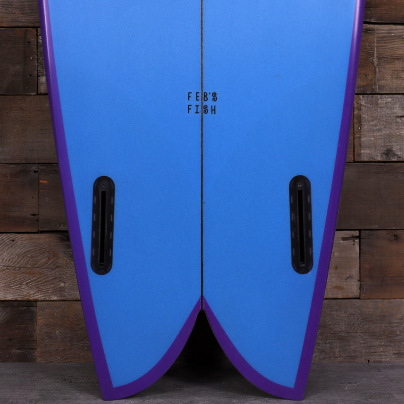 Load image into Gallery viewer, Channel Islands Feb's Fish 5'7 × 20 ½ × 2 7/16 Surfboard - Blue/Purple 3
