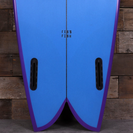 Channel Islands Feb's Fish 5'7 × 20 ½ × 2 7/16 Surfboard - Blue/Purple 3