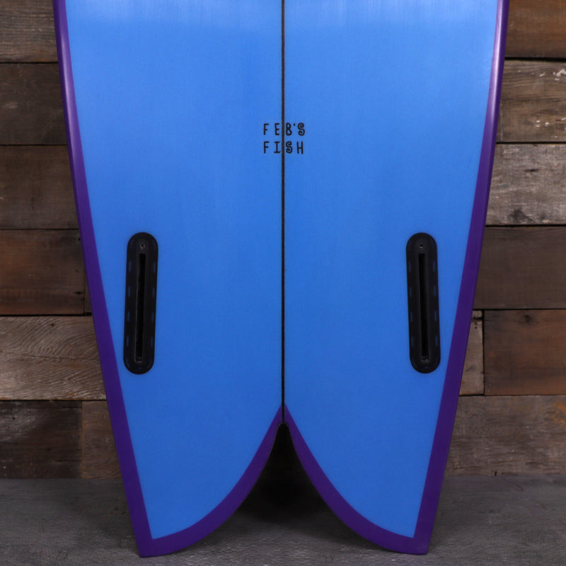 Load image into Gallery viewer, Channel Islands Feb's Fish 5'7 × 20 ½ × 2 7/16 Surfboard - Blue/Purple 3
