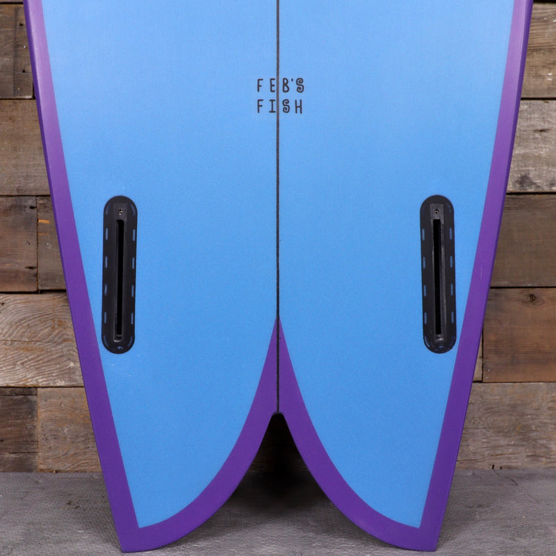 Load image into Gallery viewer, Channel Islands Feb's Fish 5'7 × 20 ½ × 2 7/16 Surfboard - Blue/Purple 3
