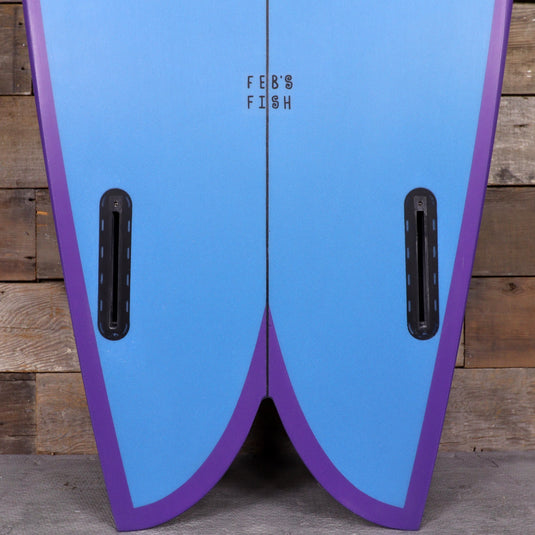 Channel Islands Feb's Fish 5'7 × 20 ½ × 2 7/16 Surfboard - Blue/Purple 3