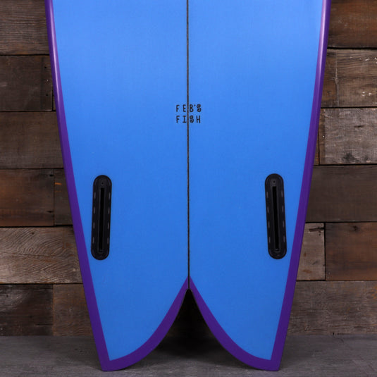 Channel Islands Feb's Fish 5'9 × 20 ⅞ × 2 ½ Surfboard - Blue/Purple 3