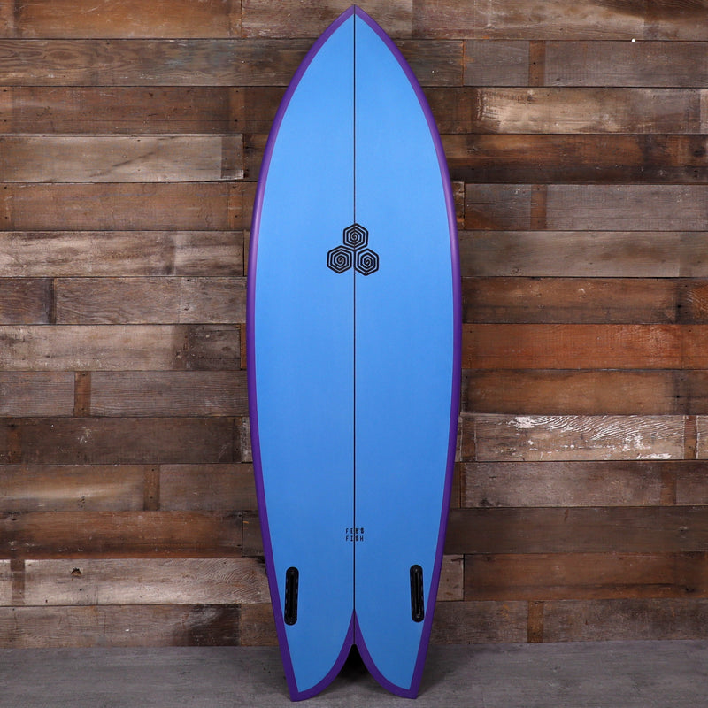 Load image into Gallery viewer, Channel Islands Feb's Fish 5'9 × 20 ⅞ × 2 ½ Surfboard - Blue/Purple • REPAIRED 2
