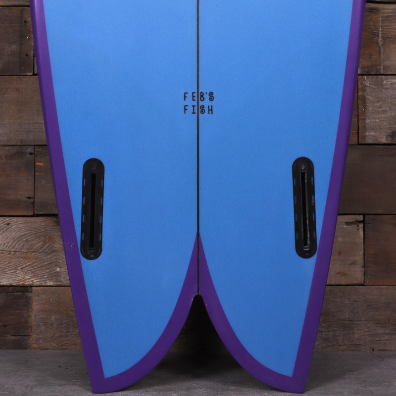 Load image into Gallery viewer, Channel Islands Feb's Fish 5'9 × 20 ⅞ × 2 ½ Surfboard - Blue/Purple • REPAIRED 3
