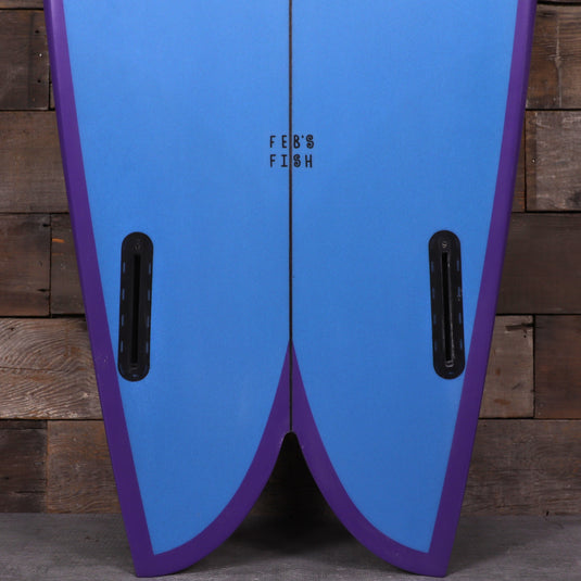 Channel Islands Feb's Fish 5'9 × 20 ⅞ × 2 ½ Surfboard - Blue/Purple • REPAIRED 3