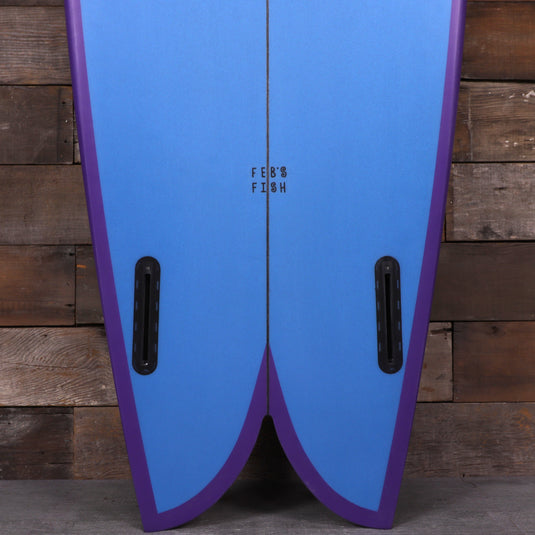 Channel Islands Feb's Fish 5'9 × 20 ⅞ × 2 ½ Surfboard - Blue/Purple • REPAIRED 3