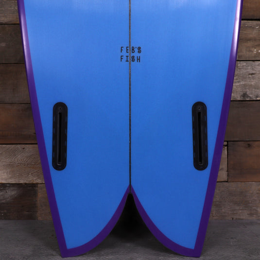 Channel Islands Feb's Fish 5'9 × 20 ⅞ × 2 ½ Surfboard - Blue/Purple 3