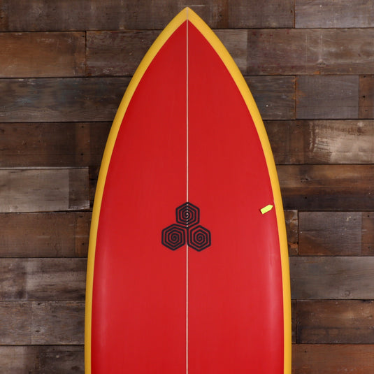 Channel Islands Feb's Fish 6'0 × 21 ¼ × 2 11/16 Surfboard - Red/Yellow • BLEMISH 5
