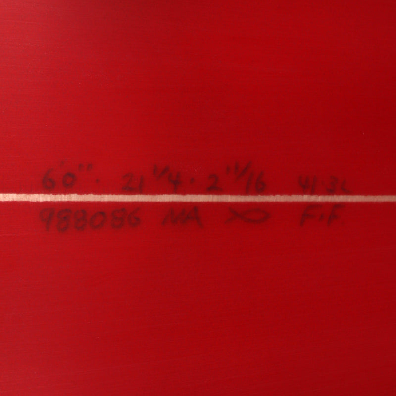 Load image into Gallery viewer, Channel Islands Feb's Fish 6'0 × 21 ¼ × 2 11/16 Surfboard - Red/Yellow • BLEMISH 4
