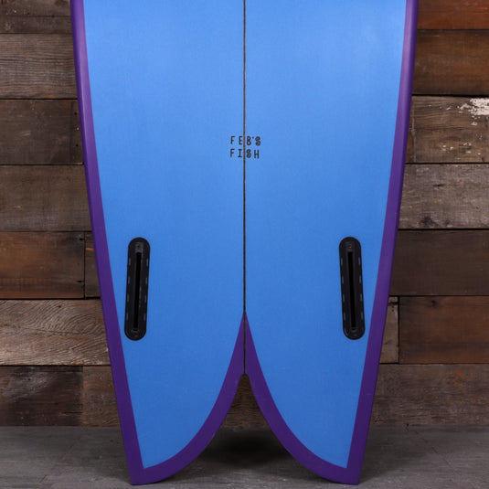 Channel Islands Feb's Fish 6'1 × 21 ½ × 2 ¾ Surfboard - Blue/Purple 3