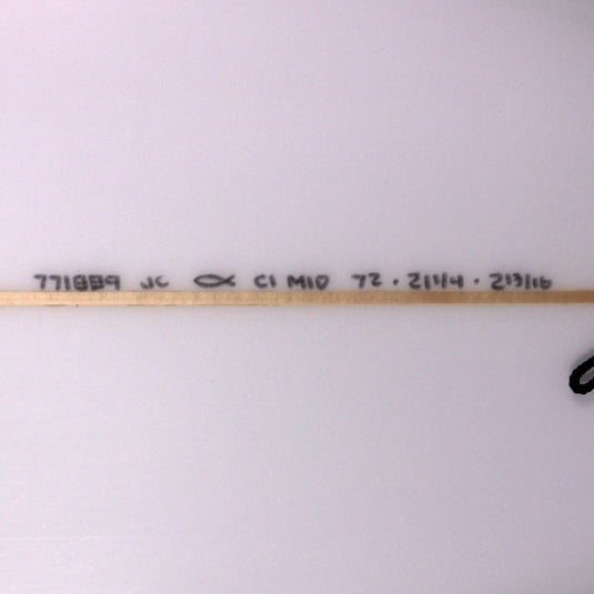 Channel Islands CI Mid 7'2 × 21 ¼ × 2 13/16 Surfboard - Clear 4