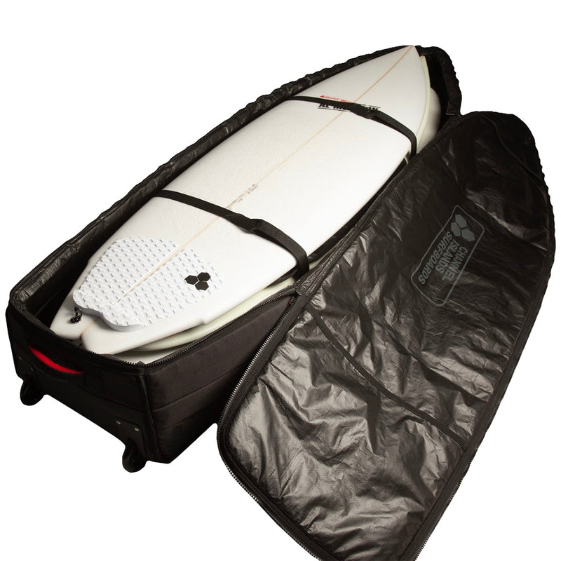 Load image into Gallery viewer, Channel Islands Traveler Wheeled Quad 3-4 Board Travel Surfboard Bag 3
