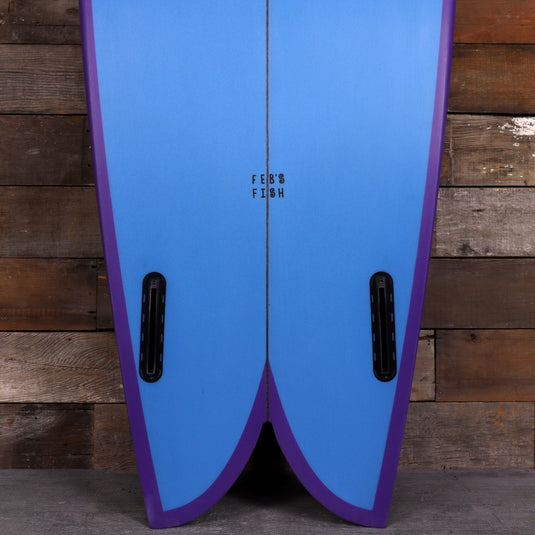 Channel Islands Feb's Fish 5'11 × 21 ⅛ × 2 ⅝ Surfboard - Blue/Purple 3