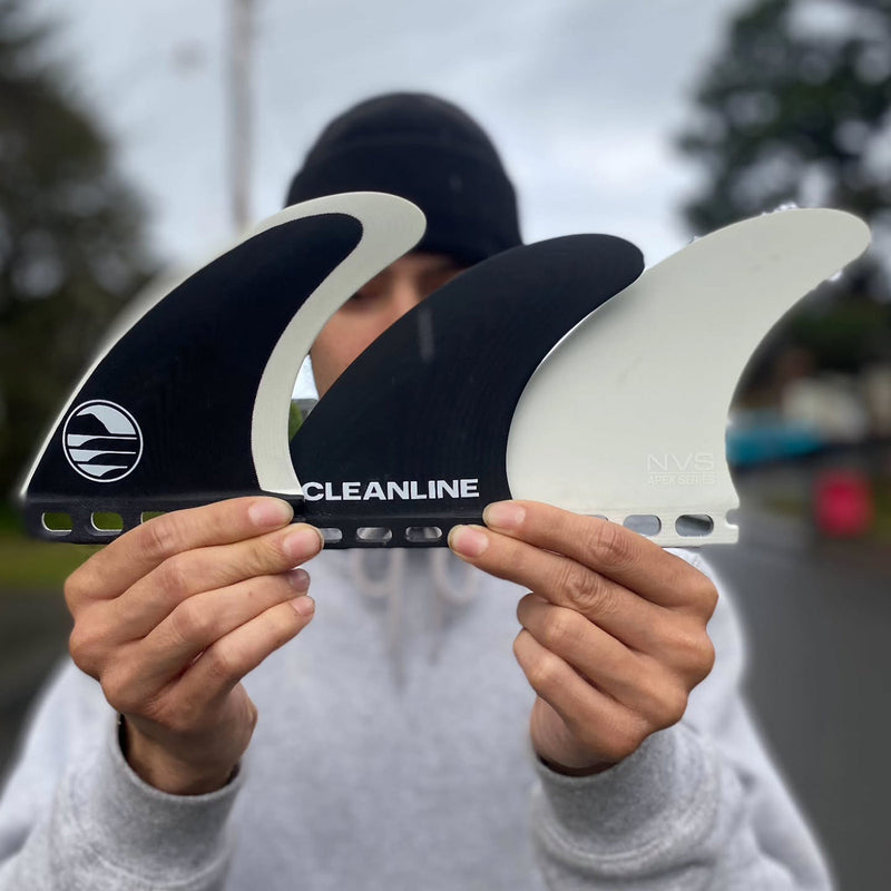 Load image into Gallery viewer, Cleanline AM-Comp Apex Series Single Tab Tri-Fin Set 8
