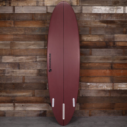 Cleanline 2 + 1 Egg 7'0 × 21 ½ ×2 ⅞ Surfboard - Faded Burgundy 2